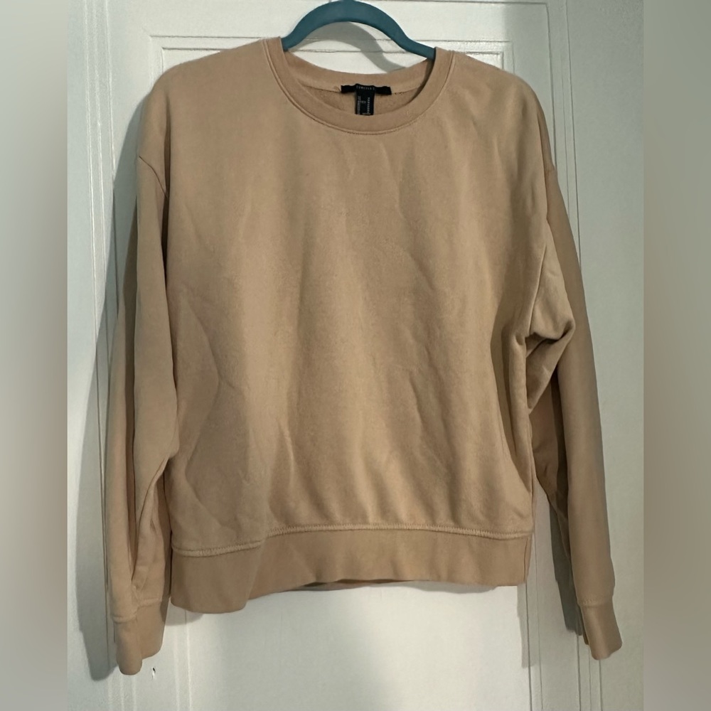 Forever21 Beige Crewneck